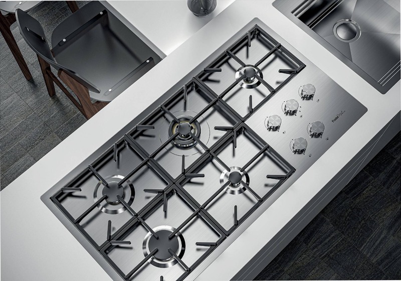 Piano Cottura Foster Milano Acciaio A Gas 5