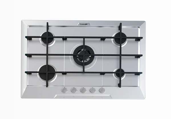 Piano Cottura KF - 5 Fuochi in Acciaio Inox Gas