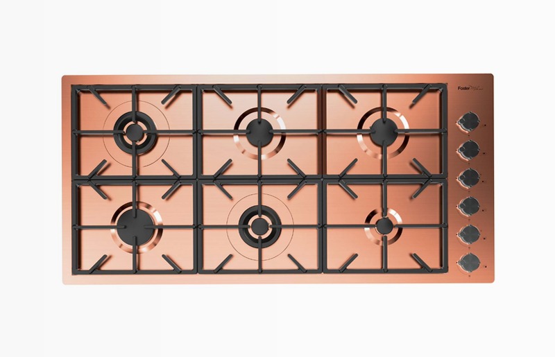 Piano Cottura Foster Milano PVD Copper A Gas