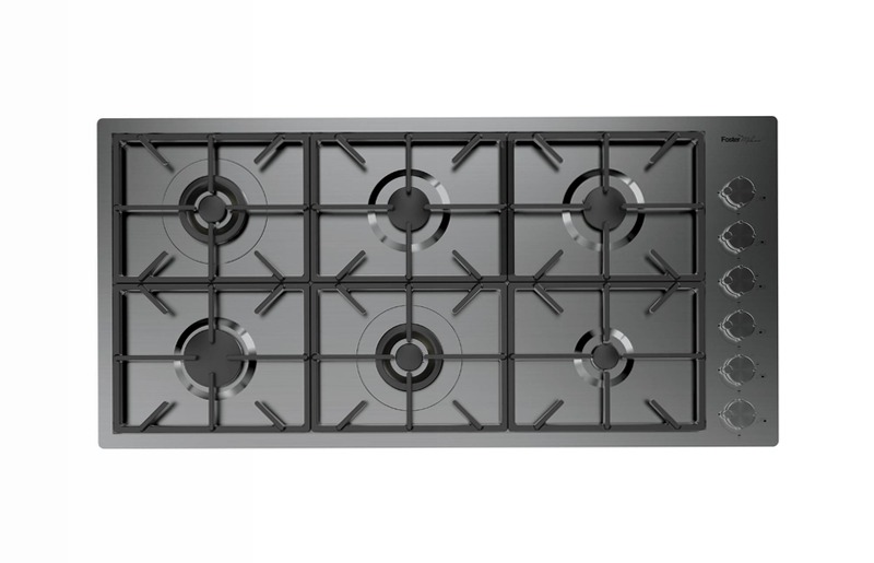 Piano Cottura Foster Milano PVD Gun Metal Titanio A Gas