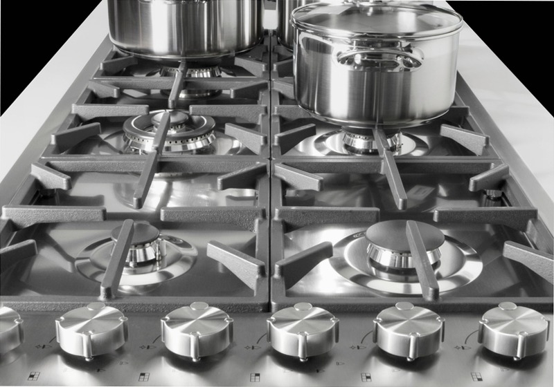 Piano Cottura Foster Milano PVD Gun Metal Titanio A Gas