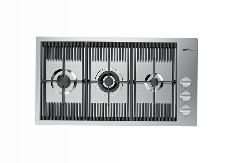 Piano Cottura Milanello - 3 Fuochi a Gas Acciaio