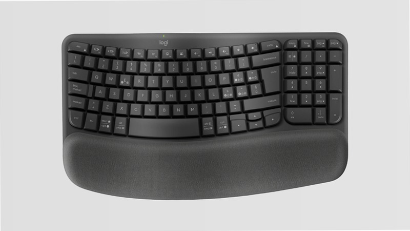 Wave Keys - Tastiera Comfortevole per Digitare Bluetooth IT