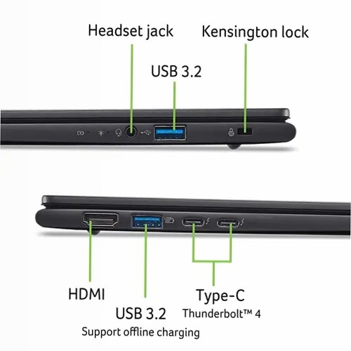 Acer TravelMate P6 14 AI Notebook - Nero 32 1 TB Windows 35,6 cm (14")