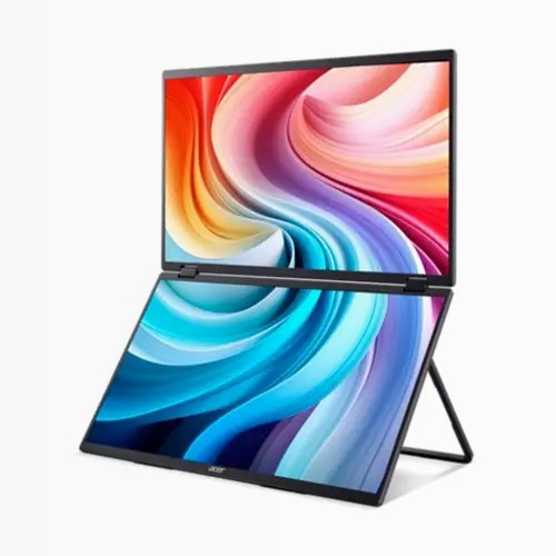 Acer PD3 - Doppio Monitor Portatile Pieghevole con Funzione Touch 47" Nero