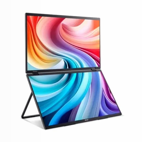 Acer PD3 - Doppio Monitor Portatile Pieghevole con Funzione Touch 47" Nero