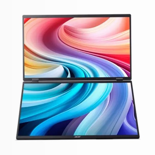 Acer PD3 - Doppio Monitor Portatile Pieghevole con Funzione Touch 47" Nero