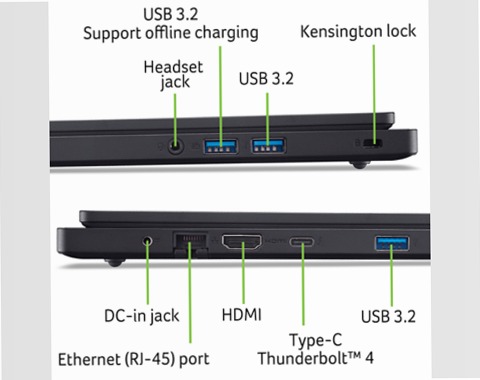 Acer TravelMate P2 TMP215-54 Nero 32 1TB Windows