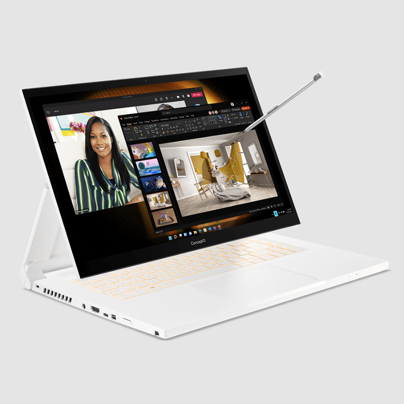 ConceptD 3 Ezel Pro Notebook - Bianco 16 Windows Full HD (1920 x 1080) IPS Touchscreen