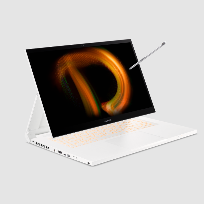 ConceptD 3 Ezel Pro Notebook - Bianco 16 Windows Full HD (1920 x 1080) IPS Touchscreen