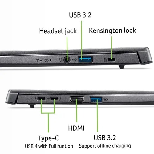 Acer Aspire 14 AI OLED Notebook A14-52M Grigio 16 1 TB Windows 35,6 cm (14")