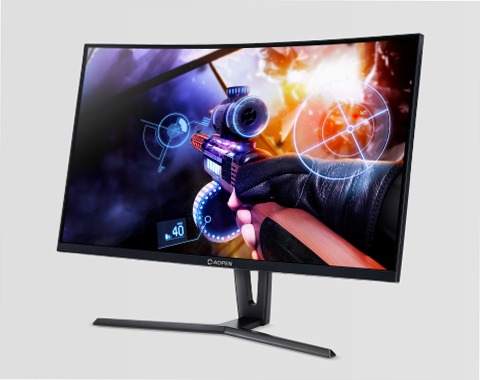 AOPEN HC1 Monitor Gaming Curvo 27" Beige
