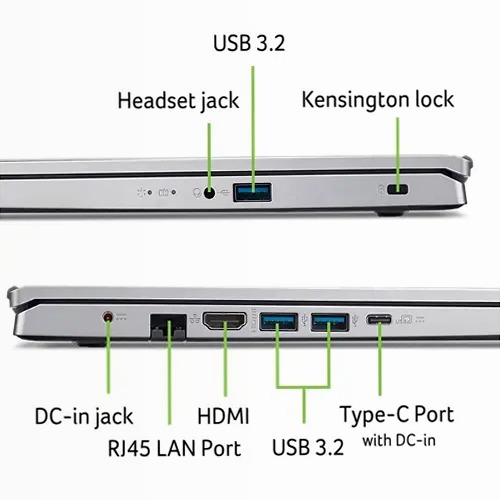 Acer Aspire Go 15 - Notebook Argento 8 512 GB Windows 39,6 cm (15,6")