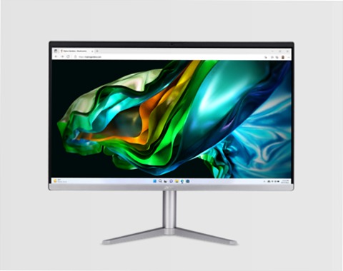 Acer Aspire C 24 All-in-One - Argento AMD 8 512GB Windows AMD