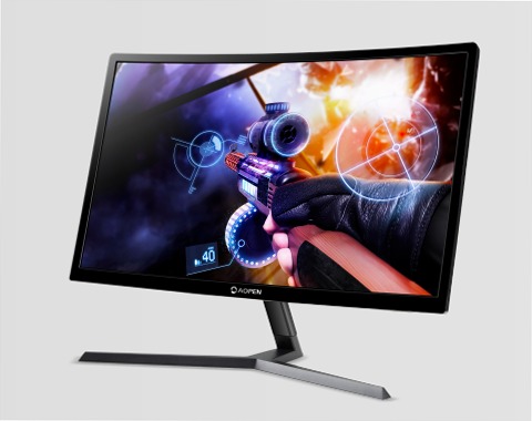 AOPEN HC1 Monitor Gaming Curvo 24HC1QRP Nero