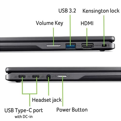 Acer Chromebook Plus Spin 514 Grigio 8 256GB Chrome 35,6 cm (14")