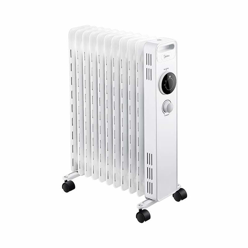 Radiatore ad olio 2300W, 11 elementi, timer - Bianco