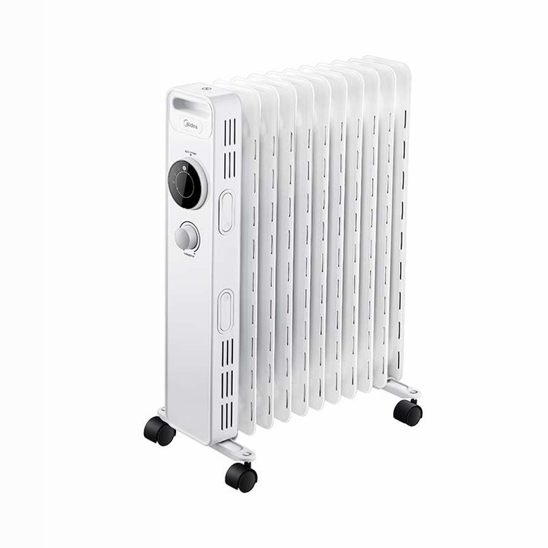 Radiatore ad olio 2300W, 11 elementi, timer - Bianco