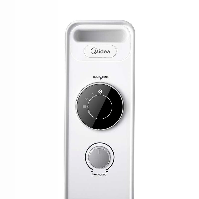 Radiatore ad olio 2300W, 11 elementi, timer - Bianco
