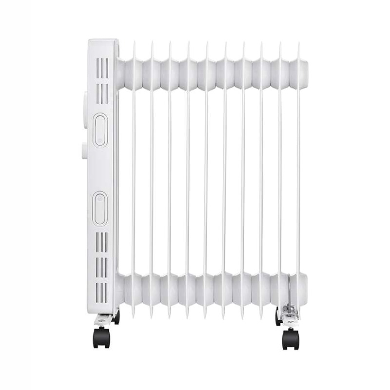 Radiatore ad olio 2300W, 11 elementi, timer - Bianco