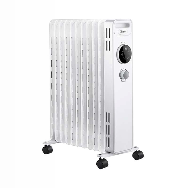 Radiatore ad olio 2300W, 11 elementi, timer - Bianco