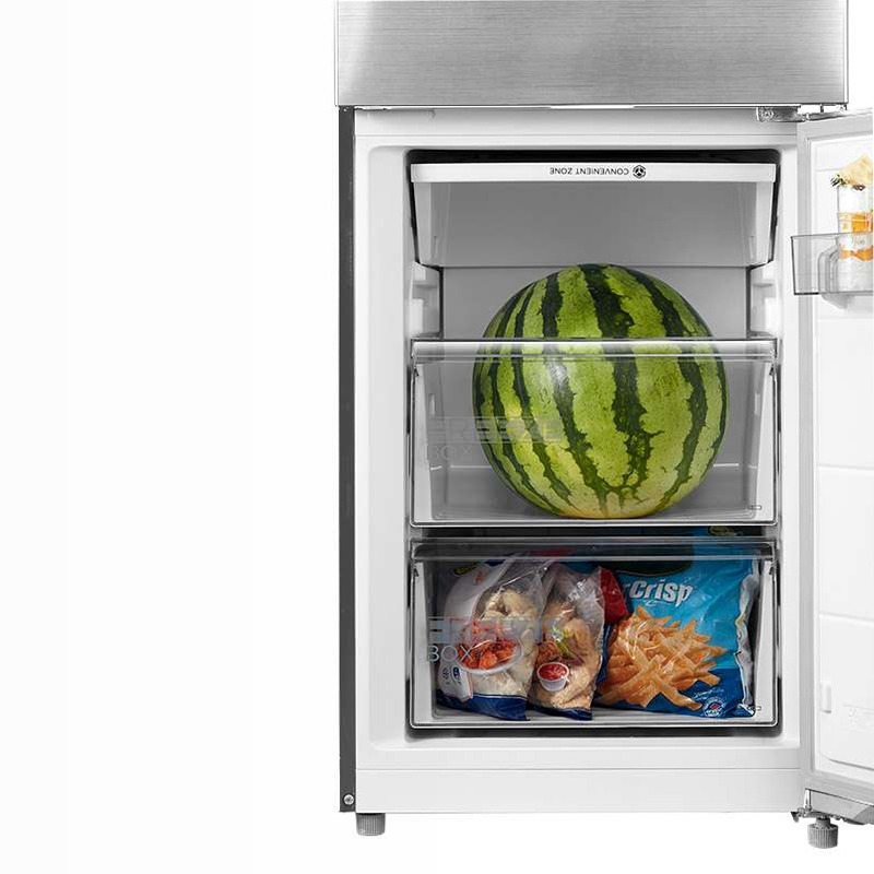 Frigorifero combinato Midea 378L - Acciaio Inox A 378lt Libera
