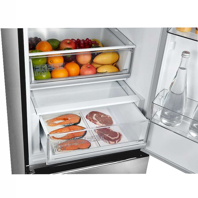 Frigorifero combinato Midea 378L - Acciaio Inox A 378lt Libera