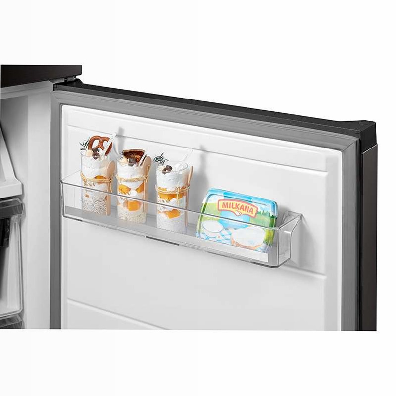 Frigorifero combinato Midea 378L - Acciaio Black Inox A 378lt Libera