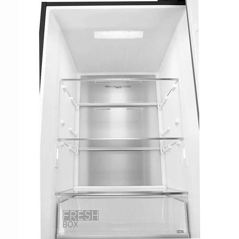 Frigorifero combinato Midea 378L - Acciaio Black Inox A 378lt Libera