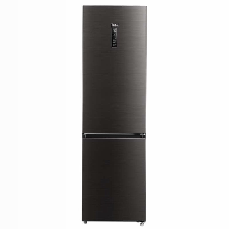 Frigorifero combinato Midea 378L - Acciaio Black Inox A 378lt Libera
