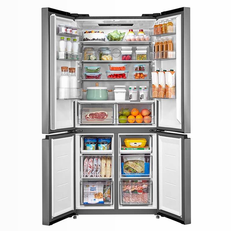 Frigorifero Quattro Porte 515L - Acciaio inox E 515lt