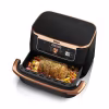 Friggitrice ad aria Ninja FlexDrawer da 10,4 L AF500EUDBCP | Edizione limitata con finiture in rame e accessori in regalo 10.4lt Nero