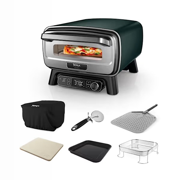 Forno elettrico per pizza e friggitrice ad aria da esterno Ninja Artisan Verde scuro MO201EUDB 6 370°C
