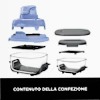 Friggitrice ad aria portatile 4 in 1 in vetro Ninja CRISPi Viola FN101EUPR 3.8lt Oro