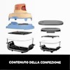 Friggitrice ad aria portatile 4 in 1 in vetro Ninja CRISPi Giallo e Viola FN101EUORPR 3.8lt Oro