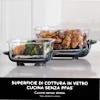 Friggitrice ad aria portatile 4 in 1 in vetro Ninja CRISPi Giallo e Viola FN101EUORPR 3.8lt Oro