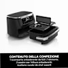 Friggitrice ad aria Ninja FlexDrawer da 6,6 L AF550EU 6.6lt Nero