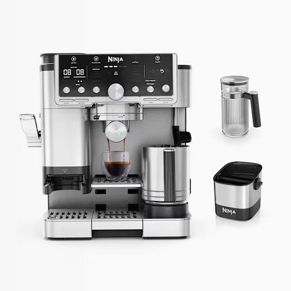 Macchina da caffè Ninja Luxe Café Pro 3-in-1 con accessori inclusi ES701EUB Argento