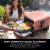 Forno elettrico da esterno e Affumicatore Ninja Woodfire con Custodia e Supporto OO101EUB Blu