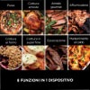 Forno elettrico da esterno e Affumicatore Ninja Woodfire con Custodia e Supporto OO101EUB Blu