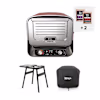 Forno elettrico da esterno e Affumicatore Ninja Woodfire con Custodia e Supporto OO101EUB Blu