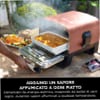 Forno elettrico da esterno e Affumicatore Ninja Woodfire con Custodia e Supporto OO101EUB Blu
