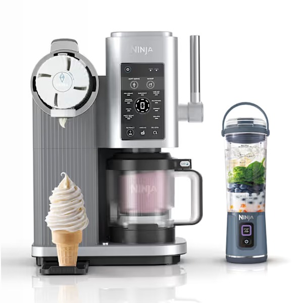 Gelatiera Ninja Swirl by CREAMi e Frullatore portatile Ninja Blast NC701EUBC