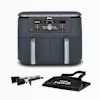 Friggitrice ad aria Ninja Dual Zone MAX da 9,5 L Grigio Cyber DZ400EUCYD 9.5lt