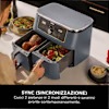 Friggitrice ad aria Ninja Dual Zone MAX da 9,5 L Grigio Cyber DZ400EUCYD 9.5lt
