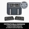 Friggitrice ad aria Ninja Dual Zone MAX da 9,5 L Grigio Cyber DZ400EUCYD 9.5lt