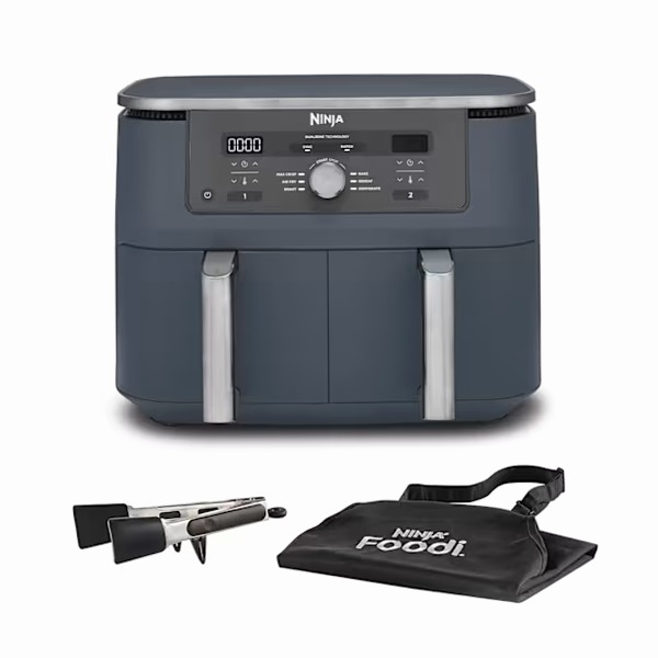 Friggitrice ad aria Ninja Dual Zone MAX da 9,5 L Grigio Cyber DZ400EUCYD 9.5lt
