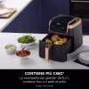 Friggitrice ad aria Ninja MAX PRO 6,2 L AF180EUDBCP | Edizione limitata con finiture in rame e accessori in regalo 6.2lt Nero