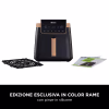 Friggitrice ad aria Ninja MAX PRO 6,2 L AF180EUDBCP | Edizione limitata con finiture in rame e accessori in regalo 6.2lt Nero