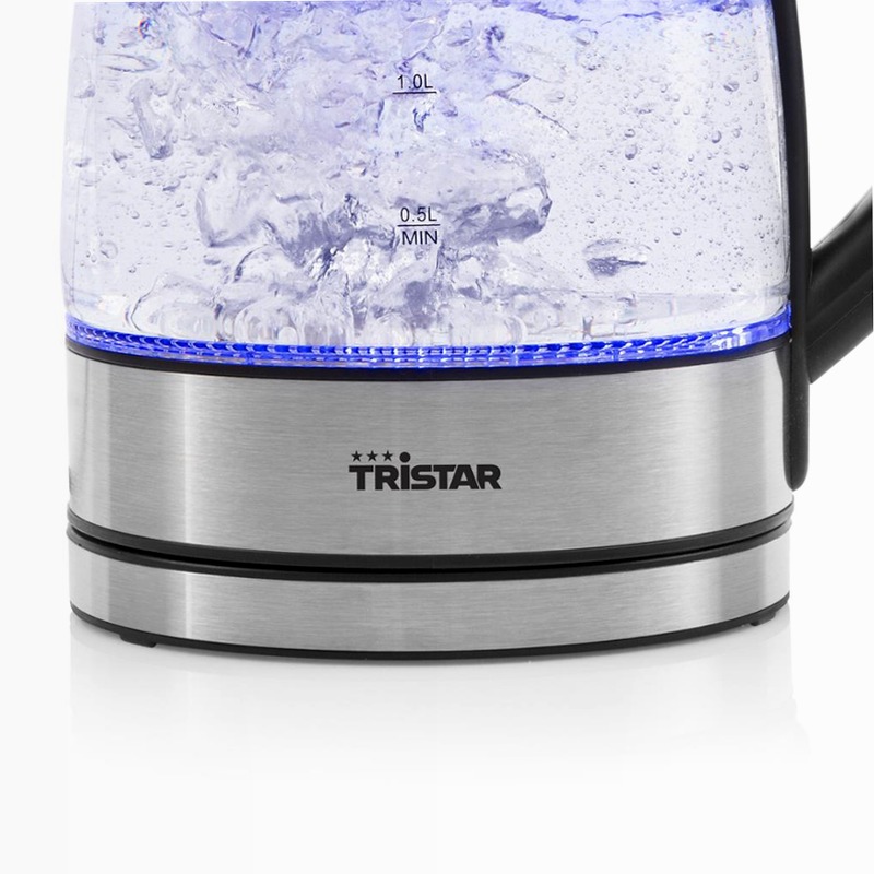 Tristar WK-3377REWE Bollitore in vetro con LED